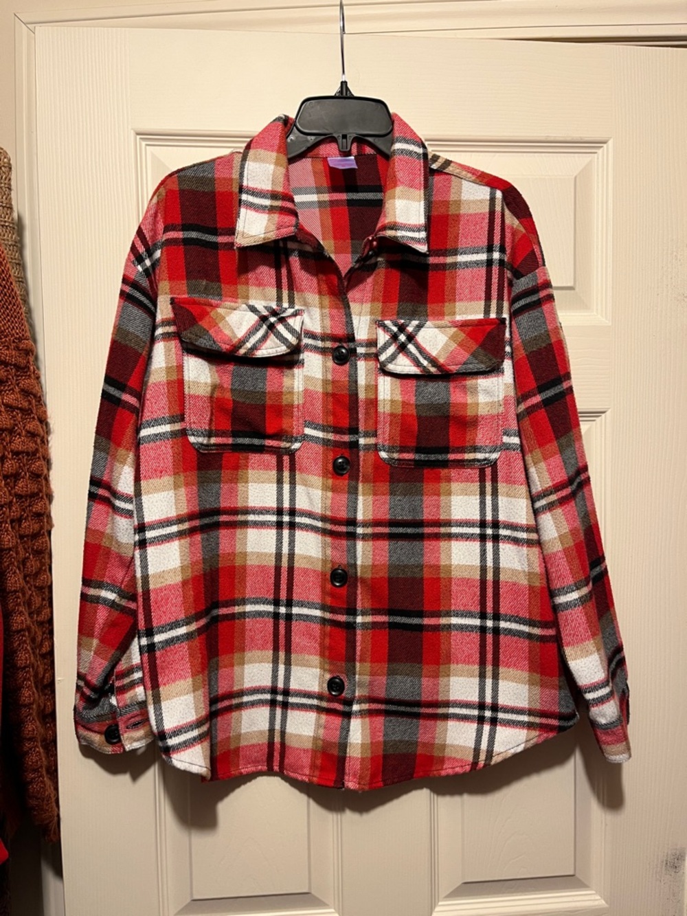 No Boundaries Plaid Heavyweight Overshirt - Size L